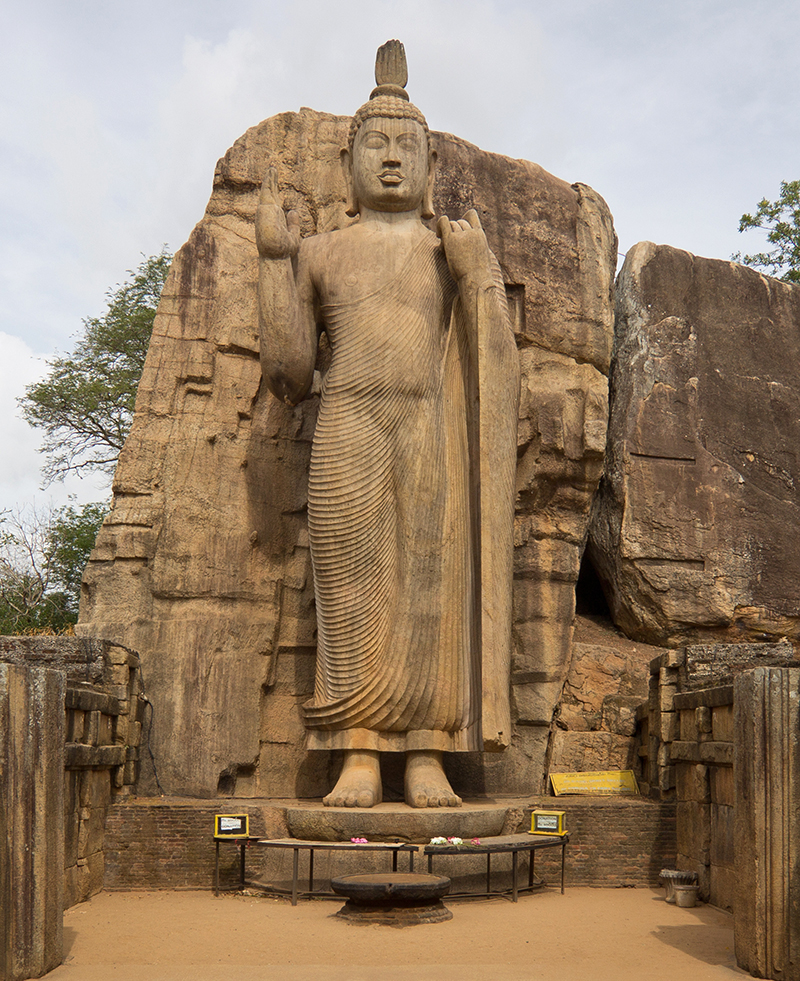 polonnaruwa Avukana Buddha Statue